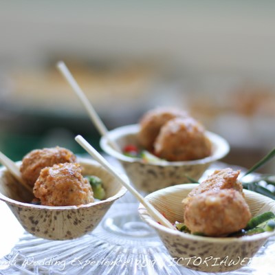 Chili Lime Poppers, Cucumber Salad