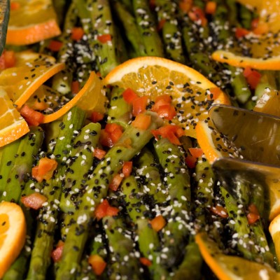 Orange Sesame Asparagus