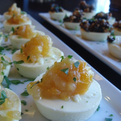 Chèvre Buttons with Meyer Lemon Marmalade