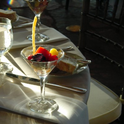 Tomato Caprese Martini, Pre-placed Appetizer