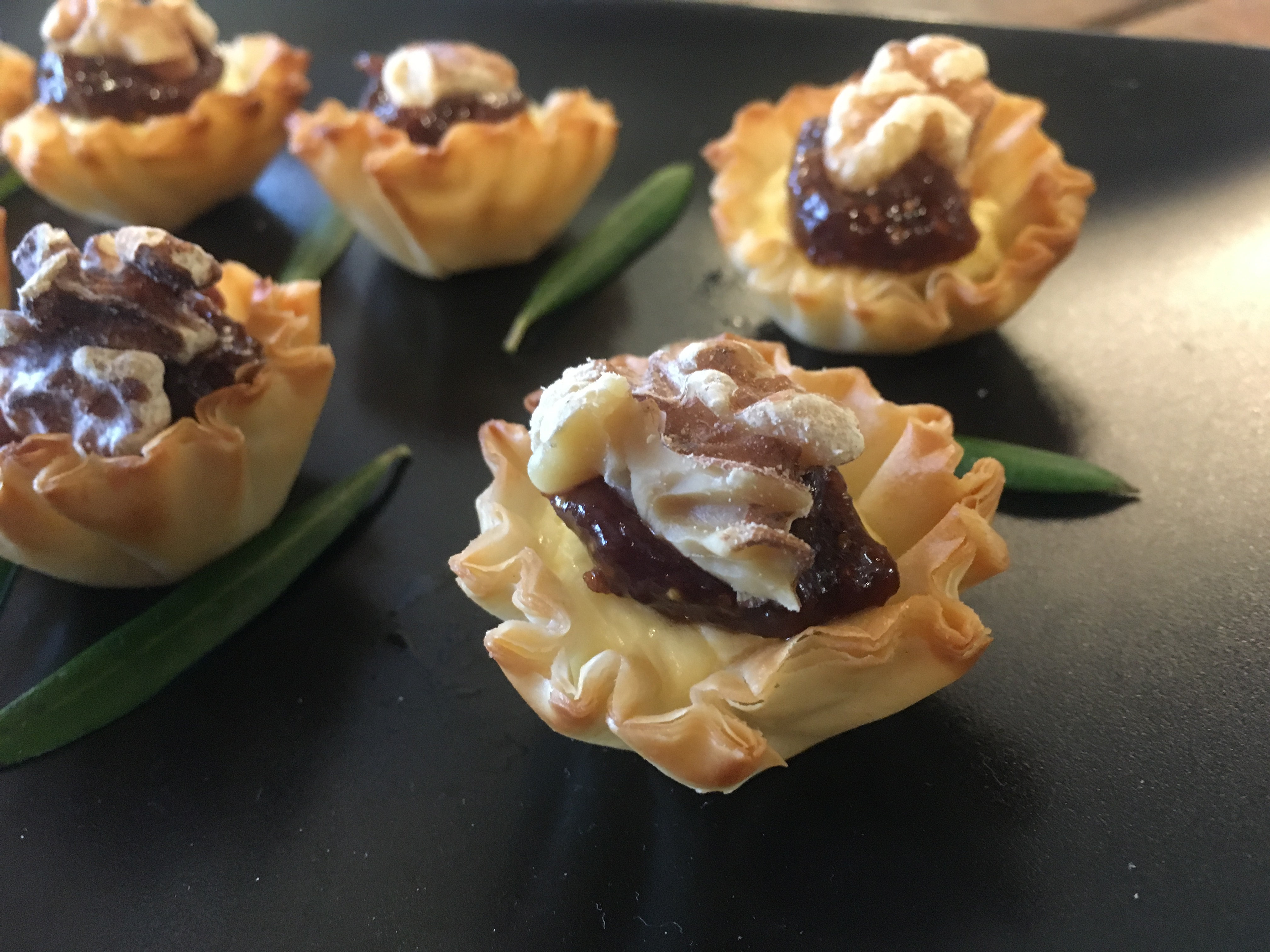 Chèvre Fig Walnut Tart