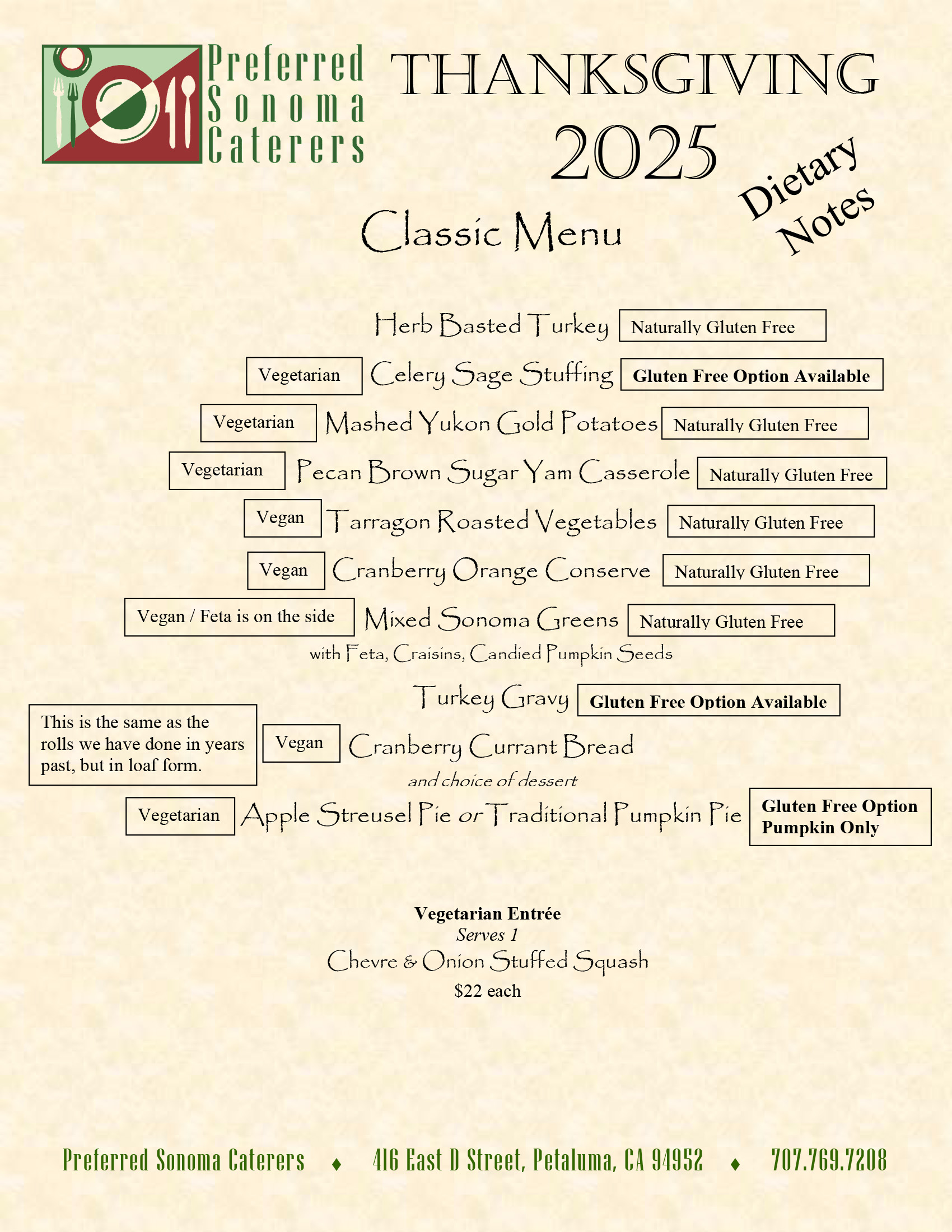 Click for Christmas menu
